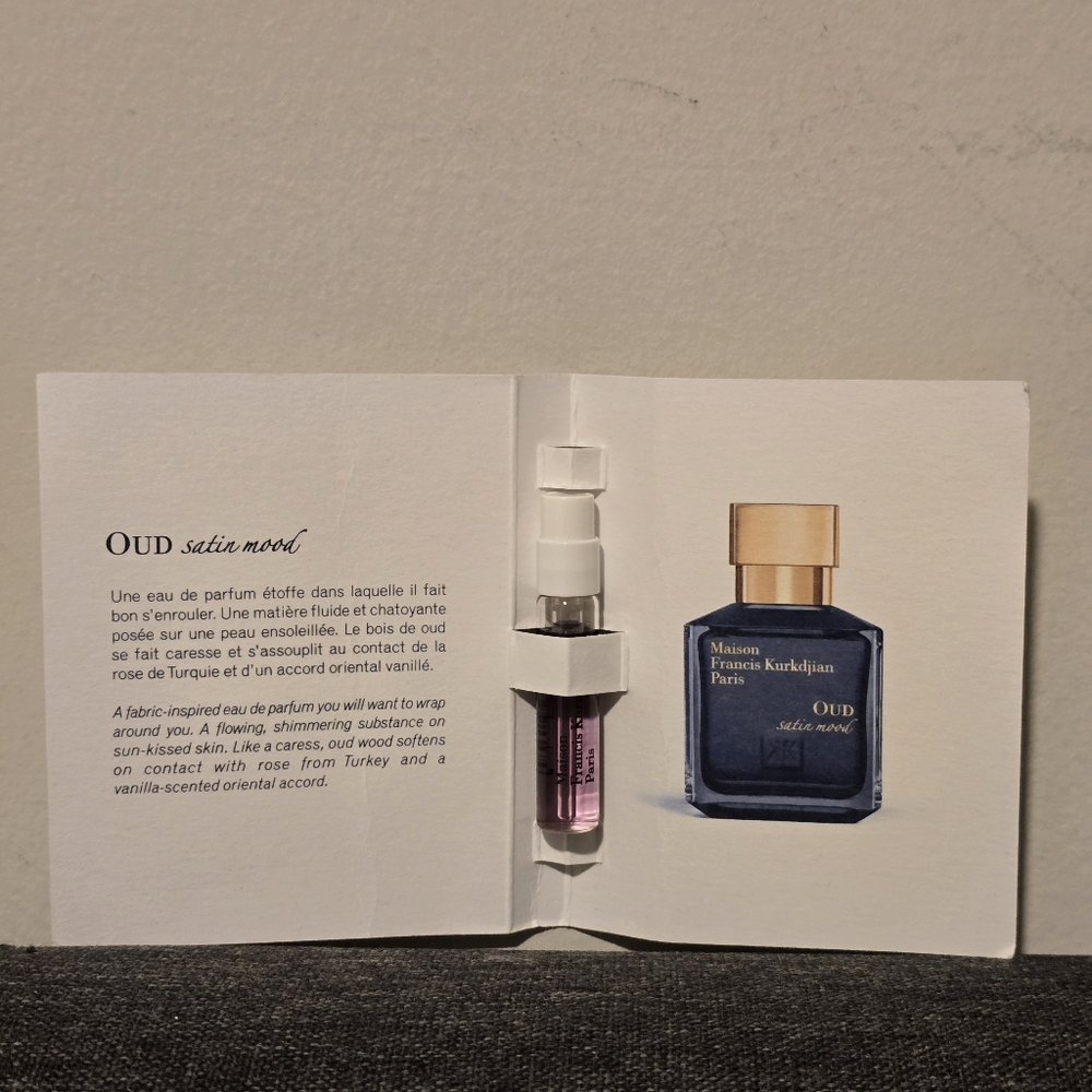 Maison Francis Kurkdjian Oud Satin Mood EDP Sample 2ml 0.06fl Oz Spray